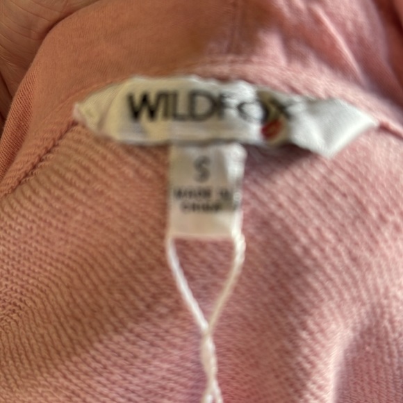 NWT WILDFOX TYE DYE HOODED SLOUCHY ALGODON COTTON PULLOVER PINK OMBRÉ SIZE SM - Picture 12 of 13